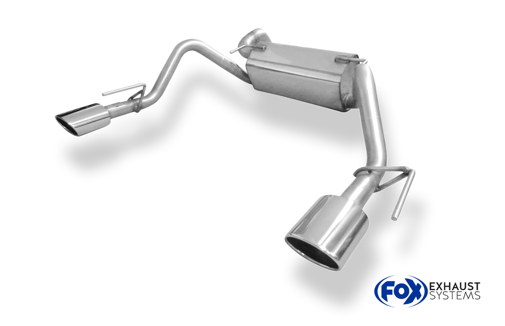 Fox Sportuitlaat Opel Astra J Sports Tourer Diesel Achterdemper Dwarsuitlaat Rechts/Links - 115x85 Type 32 Rechts/Links