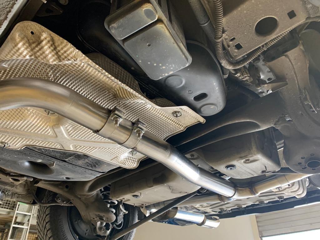 Fox Sportuitlaat Opel Astra K Sports Tourer voordemper
