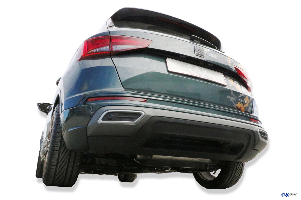 Fox Sportuitlaat Seat Ateca 4x2 - FP Achterdemper rechts/links - Uitlaatpijp niet zichtbaar
