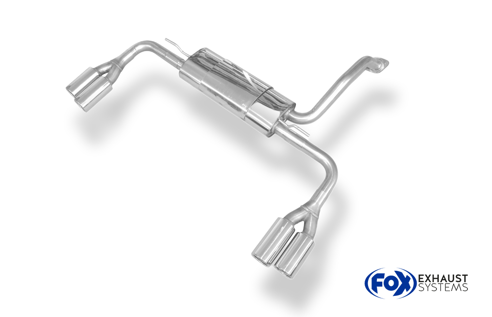 Fox Sportuitlaat Toyota Auris Benzine Achterdemper Rechts/Links - 2x80 Type 13 Rechts/Links