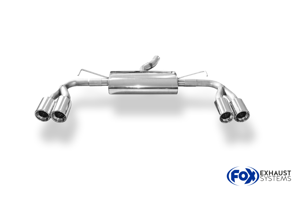 Fox Sportuitlaat Toyota Auris Diesel Achterdemper rechts/links - 2x90 Type 13 rechts/links