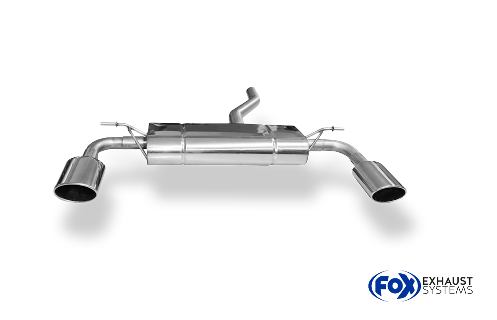 Fox Sportuitlaat Mercedes B-Klasse - 246 Achterdemper dwarsuitgang rechts/links - 140x90 Type 32 rechts/links