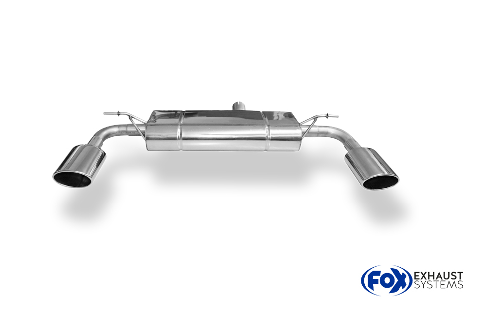 Fox Sportuitlaat Mercedes B-Klasse - 246 - 4-matic achterdemper dwarsuitgang rechts/links - 140x90 type 32 rechts/links