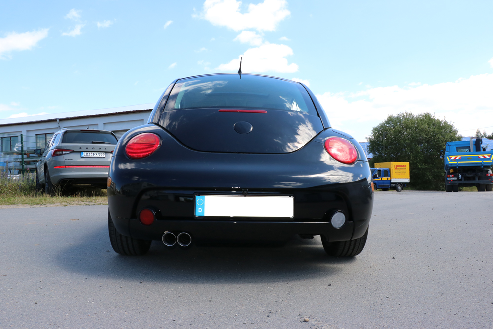 Fox Sportuitlaat New Beetle 1C, 9C, 1Y - Amerikaanse versie achterdemper &Oslash;63,5 - 2x76 type 25 voor Amerikaans model