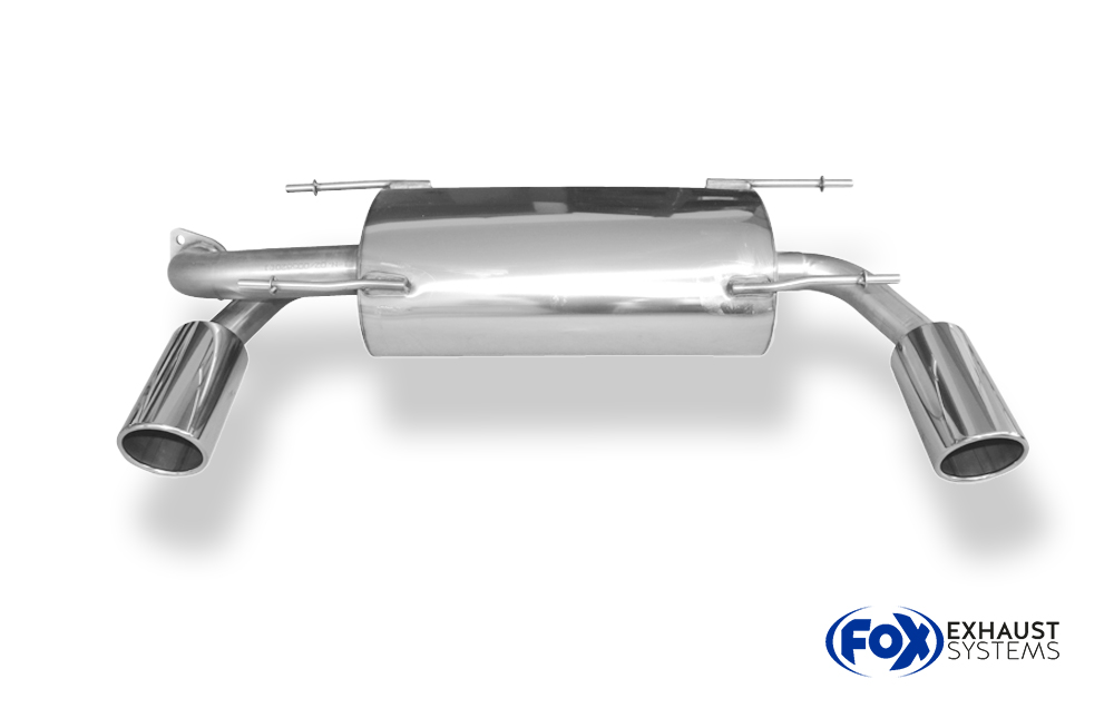 Fox Sportuitlaat Subaru BRZ/Toyota GT86 achterdemper, dwarsuitgang rechts/links - 1x100 type 16 rechts/links