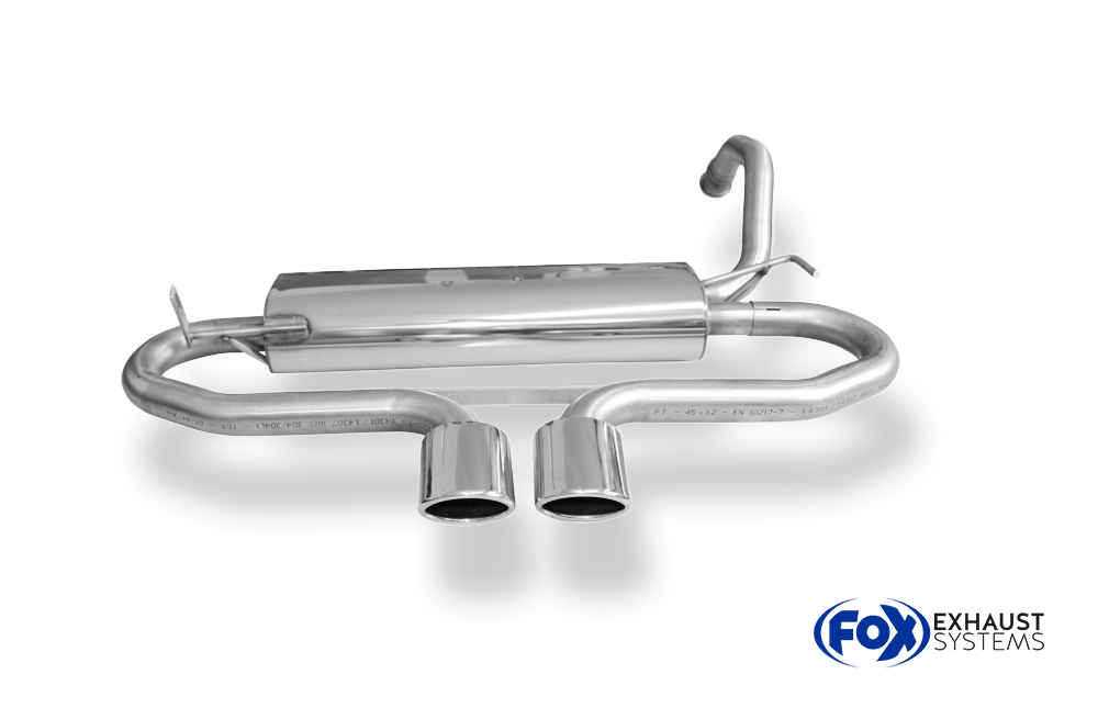 Fox Sportuitlaat Citroen C1/ Peugeot 107/ Toyota Aygo Achterdemper, middenuitlaat - 2x86x54 Type 32