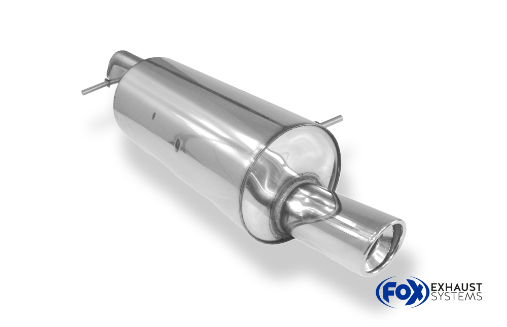 Fox Sportuitlaat Citroen C2/C3 achterdemper - 1x90 type 17