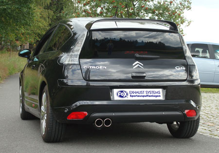 Fox Sportuitlaat Citroen C4 Coup&eacute; achterdemper - 2x80 Type 13