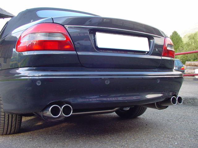 Fox Sportuitlaat Volvo C70 I - Coup&eacute; & Cabriolet Achterdemper Rechts/Links Uitlaat - 2x80 Type 12 Rechts/Links