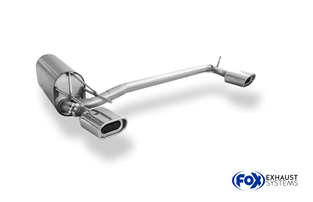 Fox Sportuitlaat Opel Calibra A achterdemper, rechter/linker uitlaat - 135x80 type 53 rechts/links