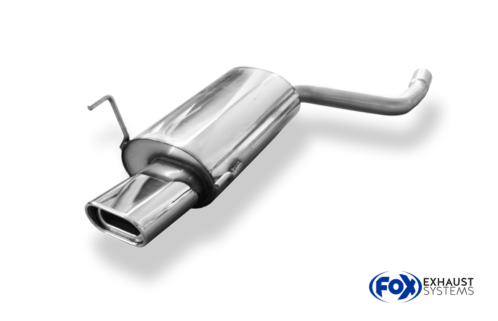 Fox Sportuitlaat Mercedes C-Klasse W202/S202 Achterdemper inlaat 61 mm - 135x80 Type 53