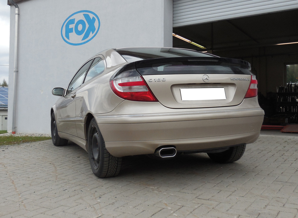 Fox Sportuitlaat Mercedes C-Klasse Sportcoup&eacute; CL203 achterdemper - 160x80 Type 53