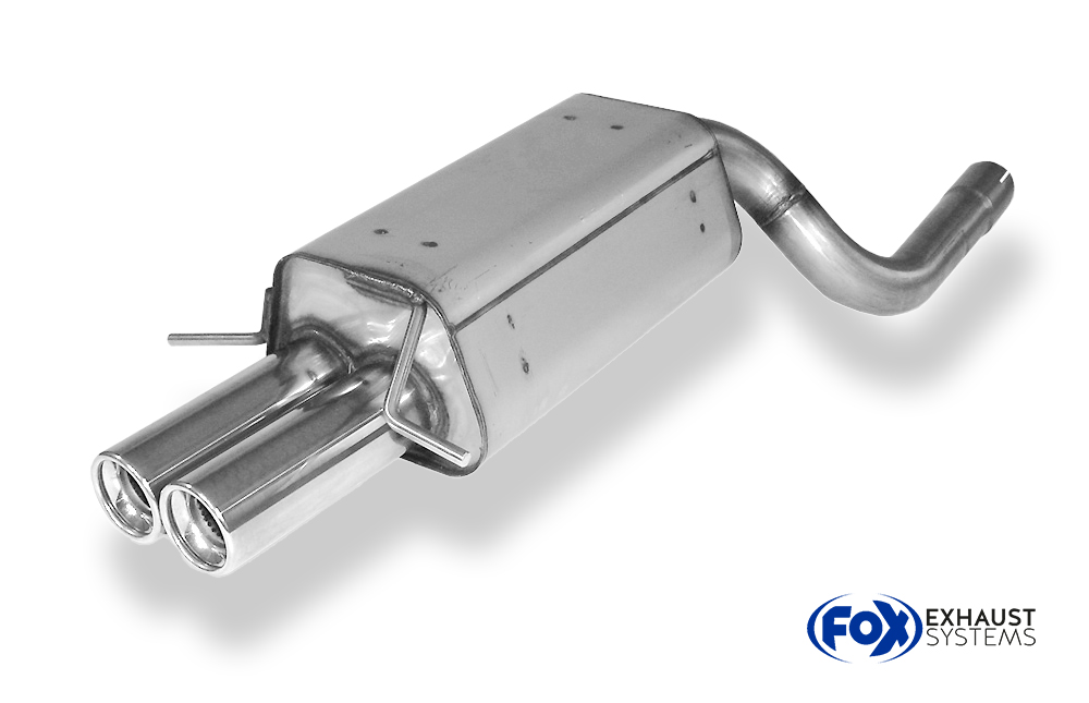 Fox Sportuitlaat Mercedes C-Klasse W203/S203 Achterdemper - 2x80 Type 13