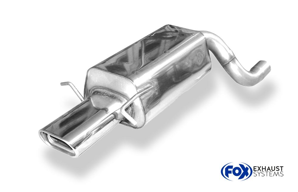 Fox Sportuitlaat Mercedes C-Klasse W203/S203 achterdemper - 135x80 Type 53