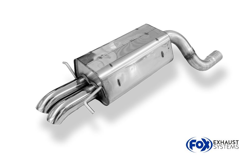Fox Sportuitlaat Mercedes C-Klasse W203/S203 Achterdemper - 2x63 Type 28