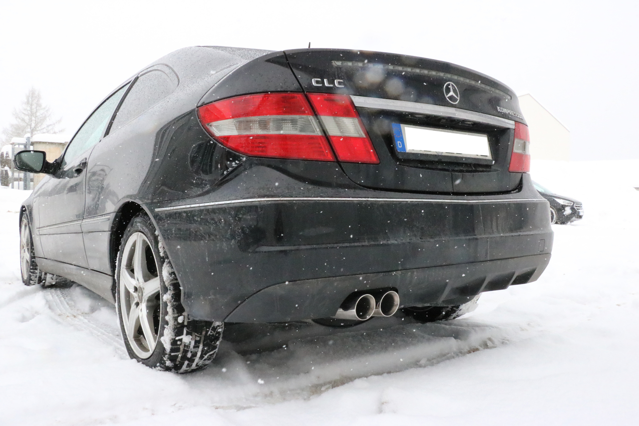 Fox Sportuitlaat Mercedes C-Klasse Sportcoup&eacute; CLC 203 Achterdemper - 2x76 Type 25