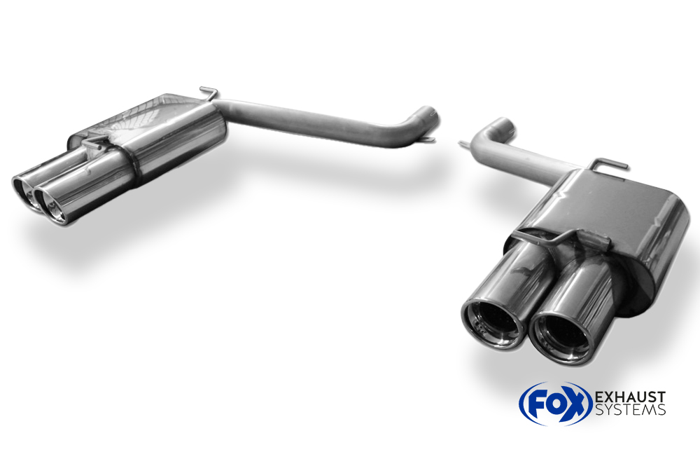 Fox Sportuitlaat Dodge Challenger achterdemper rechts/links - 2x100 type 17 rechts/links