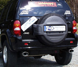 Fox Sportuitlaat Jeep Cherokee/Liberty Type KJ Dubbele Uitlaatdemper Rechts/Links Uitlaat - 115x85 Type 33 Rechts/Links