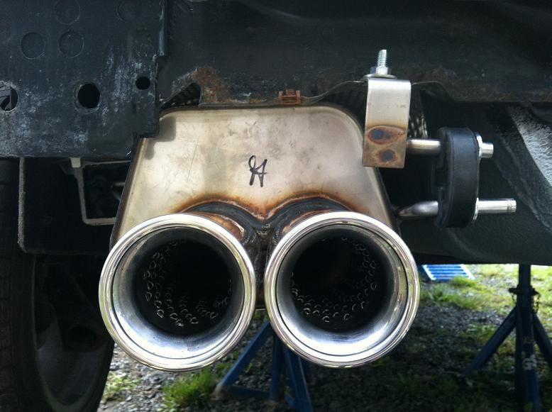 Fox Sportuitlaat Renault Clio II B achterdemper - 2x80 type 13