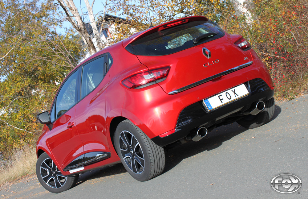 Fox Sportuitlaat Renault Clio IV achterdemper, rechter/linker uitlaat - 115x85 type 32 rechts/links