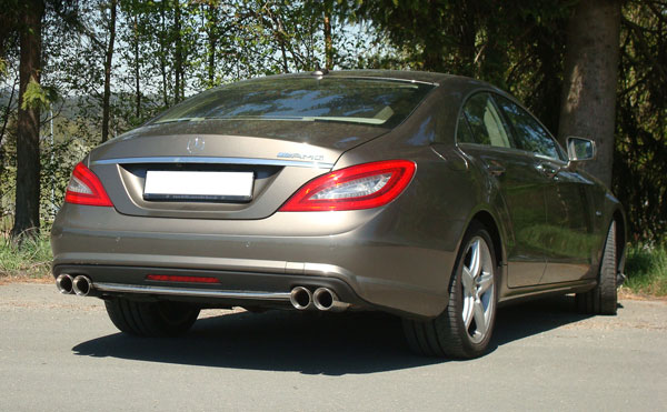 Fox Sportuitlaat Mercedes CLS W218 achterdemper rechts/links 63,5 mm - 2x90 type 25 rechts/links