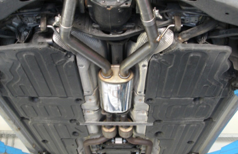 Fox Sportuitlaat Mercedes CLS Type C219 voordemper rechts/links