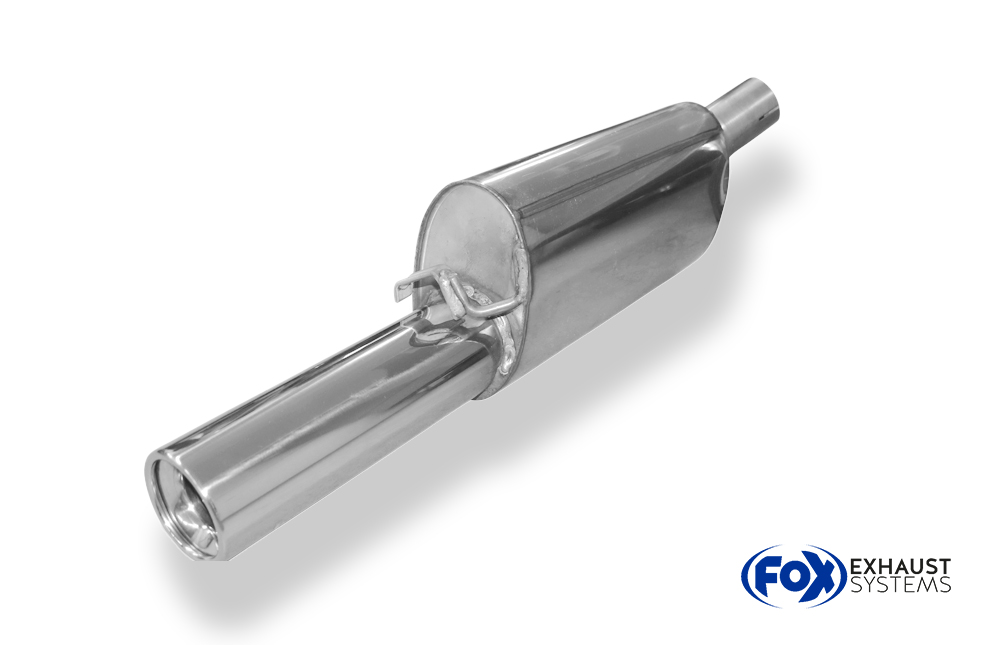 Fox Sportuitlaat Opel Corsa A-CC achterdemper &Oslash;60mm - 1x90 Type 13