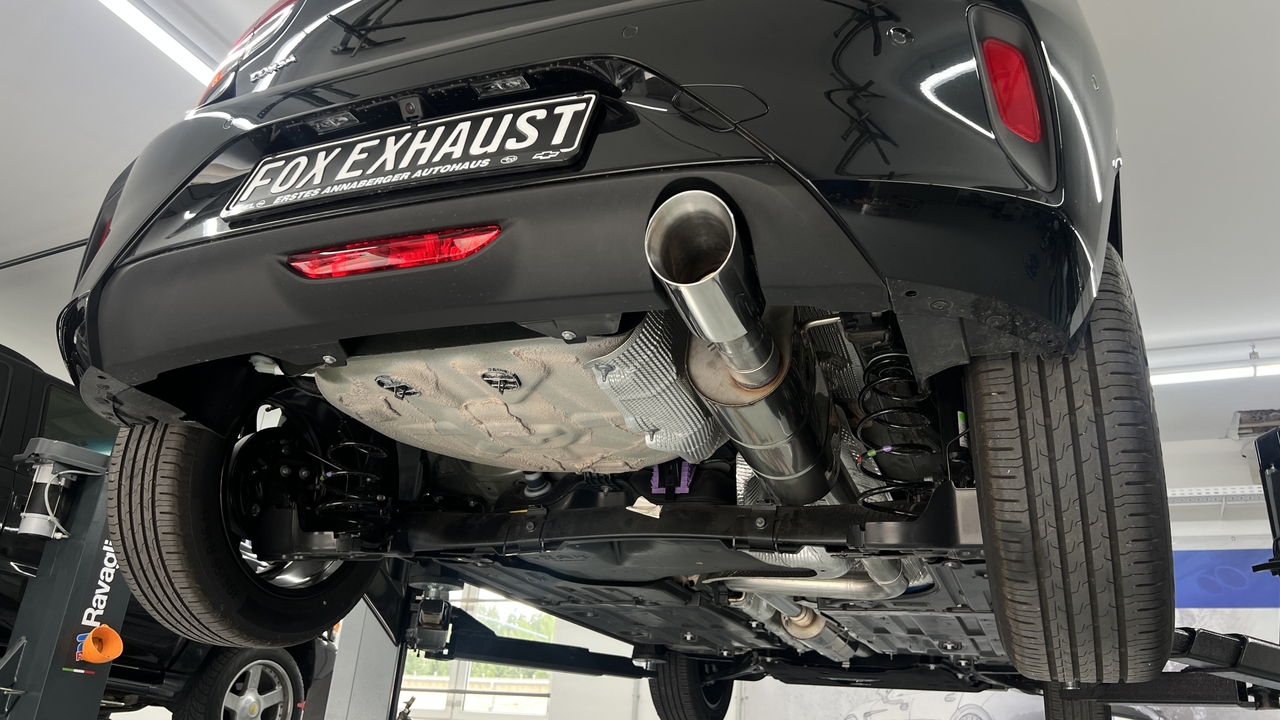 Fox Sportuitlaat Opel Corsa F achterdemper - 1x100 Type 25