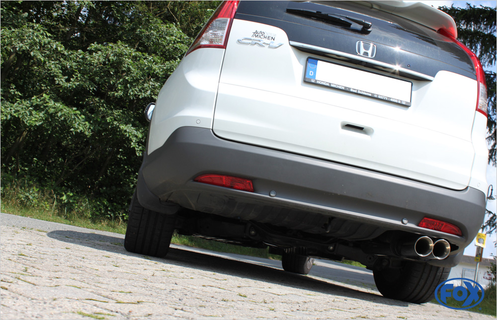 Fox Sportuitlaat Honda CR-V IV achterdemper - 2x90 type 25