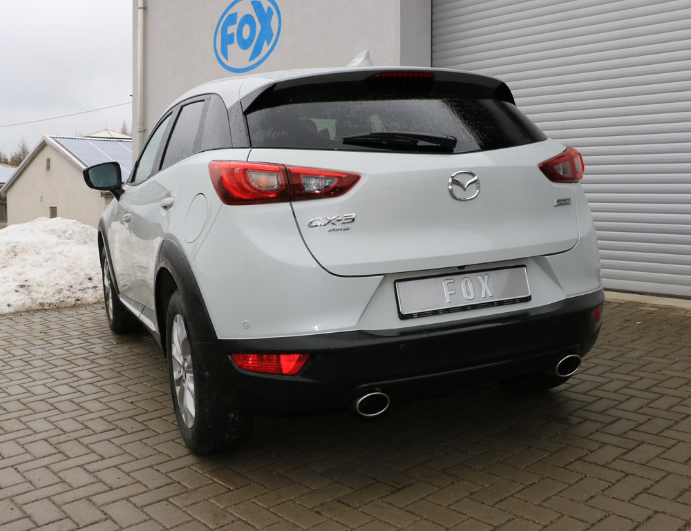 Fox Sportuitlaat Mazda CX3 Benzine - DK AWD Achterdemper dwars rechts/links - 115x85 Type 32 rechts/links