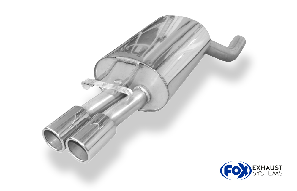 Fox Sportuitlaat Mercedes E-Klasse 124 achterdemper &Oslash;70mm - 2x80 type 12