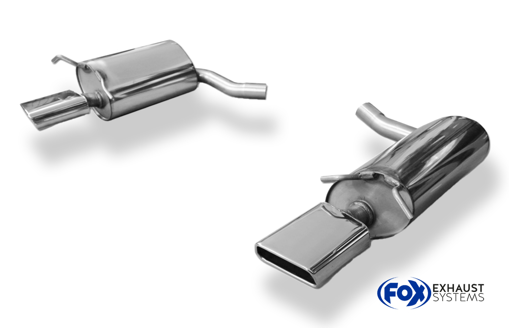 Fox Sportuitlaat Mercedes E-Klasse Cabriolet A207 - 6-cilinder achterdemper rechts/links - 145x65 Type 59 rechts/links