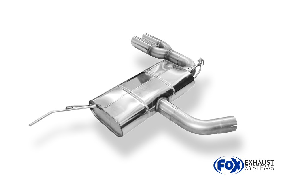 Fox Sportuitlaat VW EOS - 1F Achterdemper, enkelzijdig - 2x76 Type 17