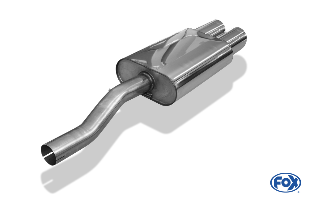 Fox Sportuitlaat Mini Cooper S - F56 & F57 Achterdemper, centrale uitlaat - 2x100 Type 25