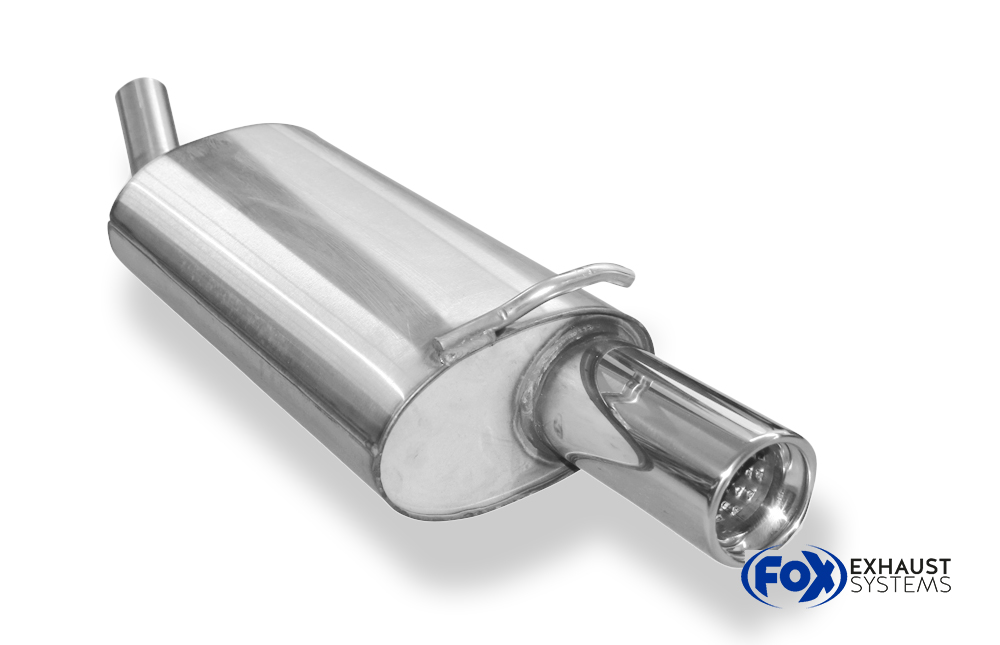 Fox Sportuitlaat Achterdemper voor Ford Fiesta GFJ - 1x80 Type 13