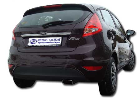 Fox Sportuitlaat Ford Fiesta MK7/ Fiesta MK7 Sport - 1.0L EcoBoost 1.4L Achterdemper - 145x65 Type 59