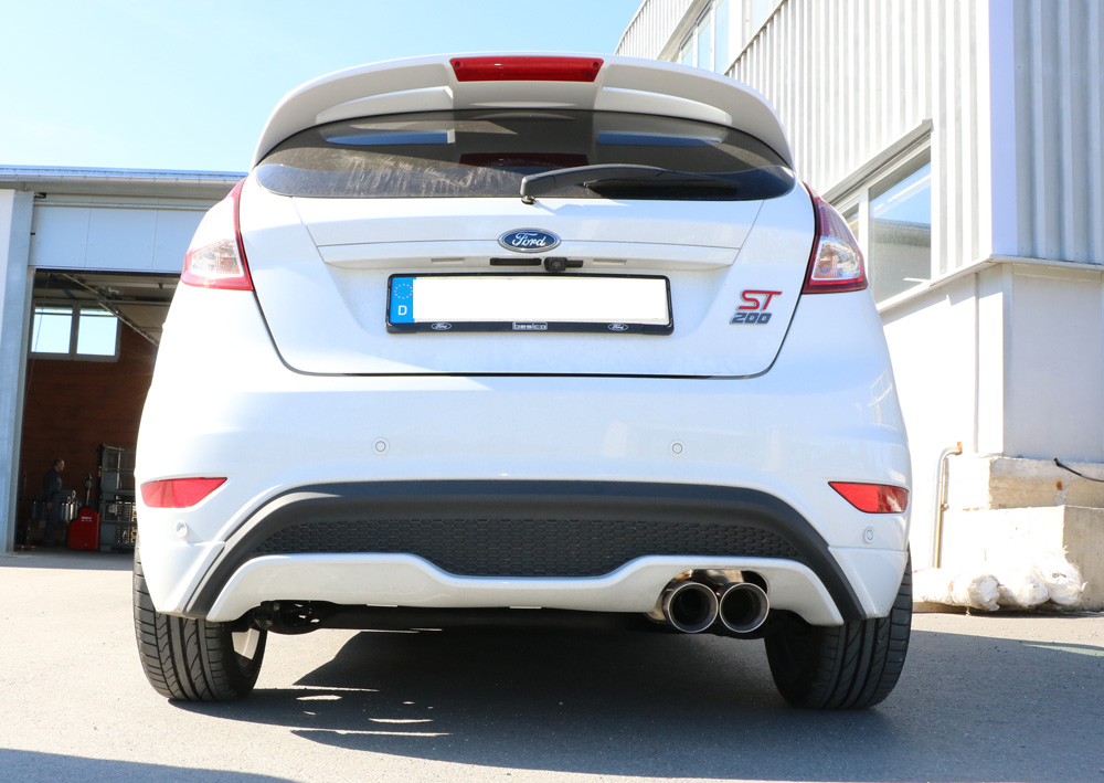 Fox Sportuitlaat Achterdemper voor Ford Fiesta MK7 ST200 - 2x90 Type 25