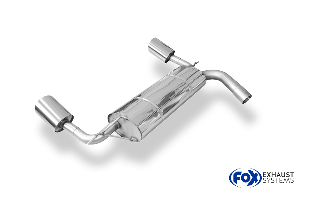 Fox Sportuitlaat Ford Focus MK2 RS achterdemper rechts/links - 129x106 type 32 rechts/links