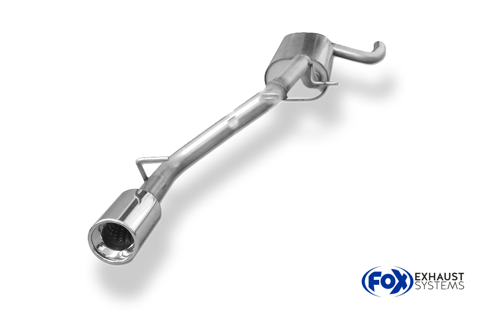 Fox Sportuitlaat Achterdemper Ford Focus MK2 Hatchback Facelift &Oslash;63,5 mm - 1x90 Type 13 enkelzijdig