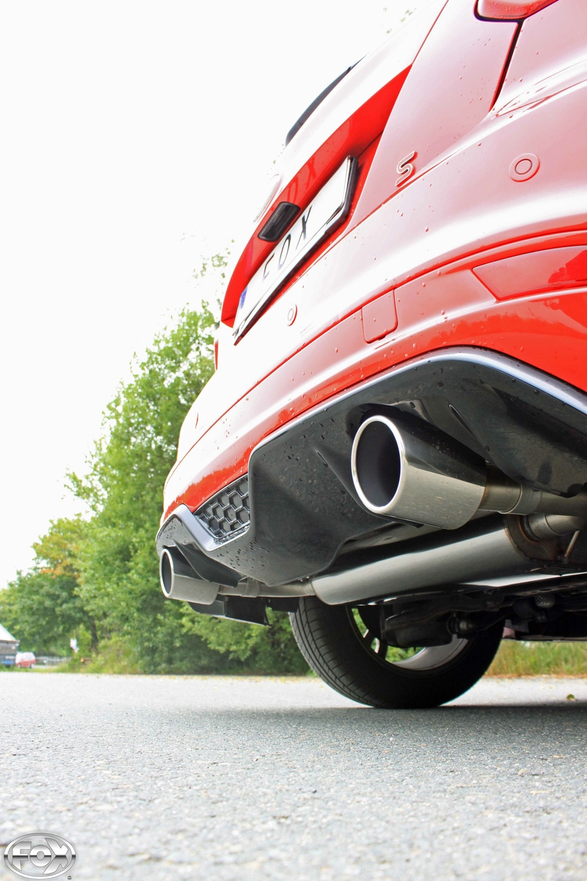 Fox Sportuitlaat Ford Focus MK3 S Hatchback Achterdemper Rechts/Links Uitlaat - 1x100 Type 16 Rechts/Links