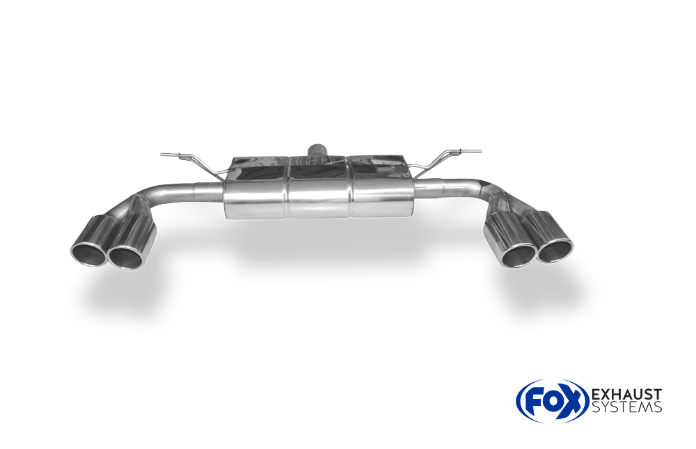 Fox Sportuitlaat Ford Focus MK4 ST-Line - Onafhankelijke wielophanging, uitlaatdemper achter, uitlaat links/rechts - 2x90 Type 25 links/rechts