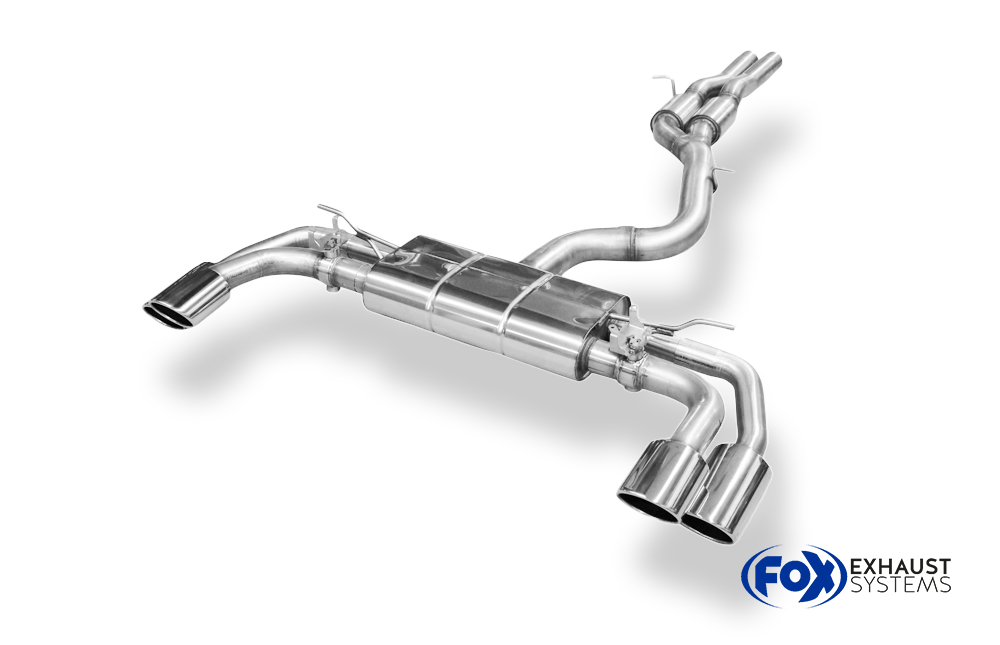 Fox Sportuitlaat CUPRA Formentor 4x4 - VZ5 achterdemper met 2 uitlaatkleppen - 2x115x85 type 44 rechts/links en voordemper
