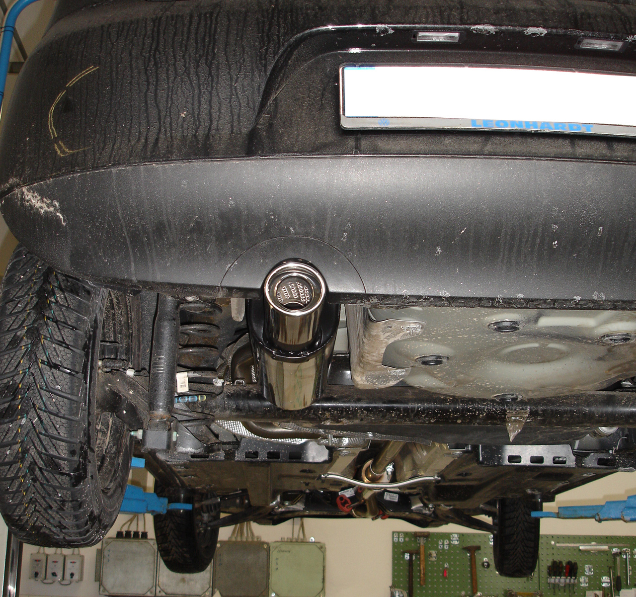 Fox Sportuitlaat VW Fox - 5Z Achterdemper - 1x80 Type 13