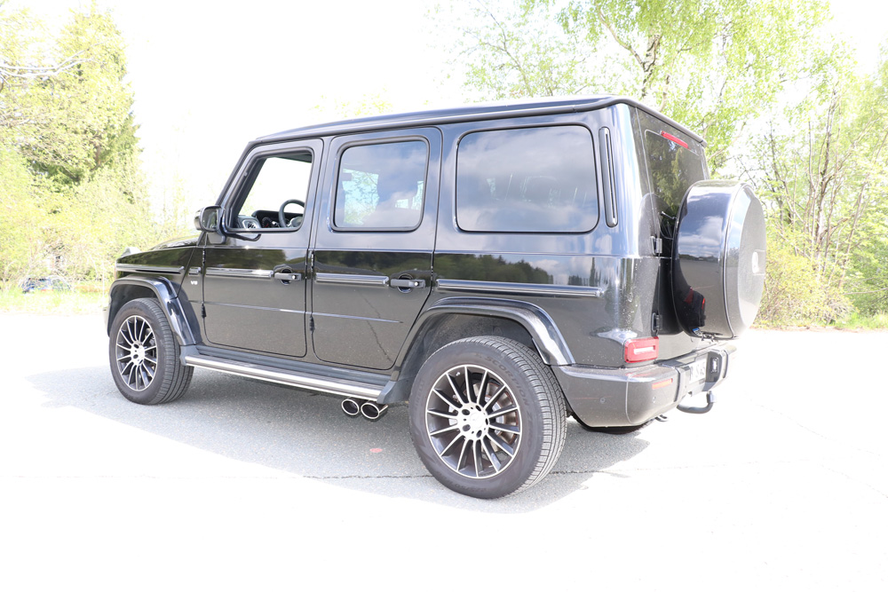 Fox Sportuitlaat Mercedes G-Klasse G500 310 kW - 463 Clip-on uitlaatstuk - 2x115x85 Type 38 rechts en links onder treeplank