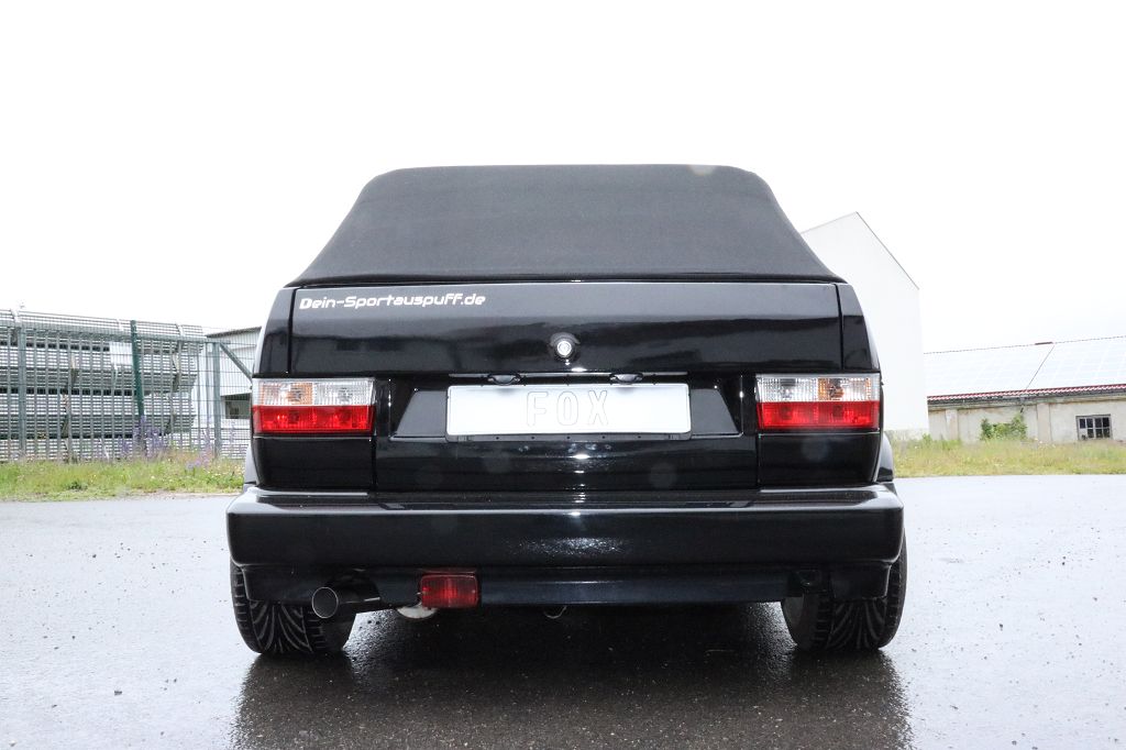 Fox Sportuitlaat VW Golf MK1 Cabriolet achterdemper &Oslash;63,5 mm - 1x63,5 Type 10 links