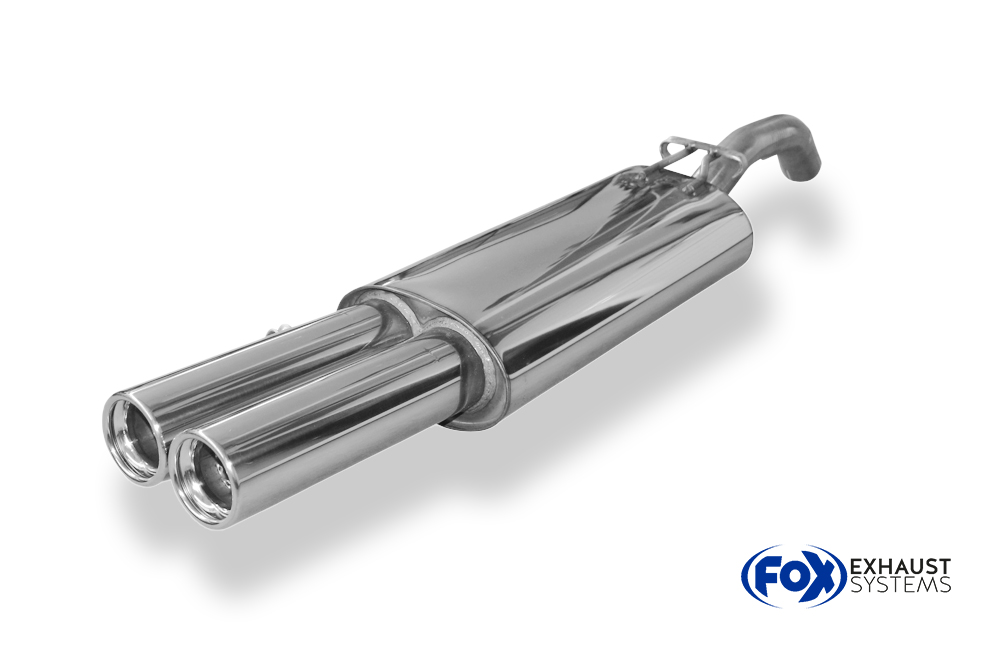 Fox Sportuitlaat VW Golf MK2 Type 19E Achterdemper - 2x76 Type 13