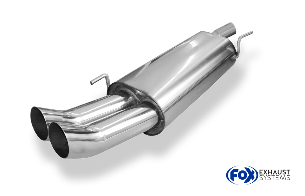 Fox Sportuitlaat VW Golf MK3 GTI/VR6 Achterdemper - 2x76 Type 18