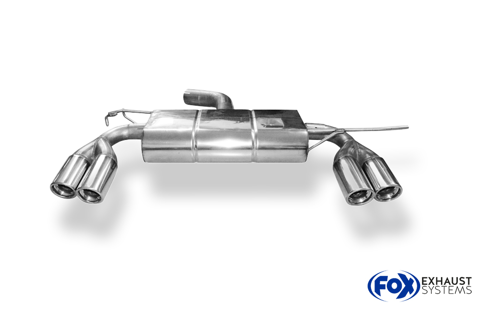 Fox Sportuitlaat VW Golf MK5 GTI/GTD Achterdemper Rechts/Links Uitlaat - 2x76 Type 17 Rechts/Links