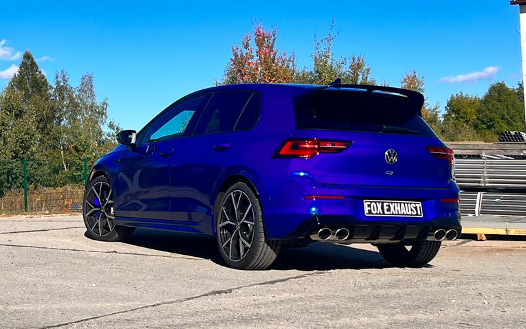 Fox Sportuitlaat VW Golf MK8 R uitlaatstukken rechts/links - 2x115x85 Type 32 rechts/links - passen op de originele achterdemper