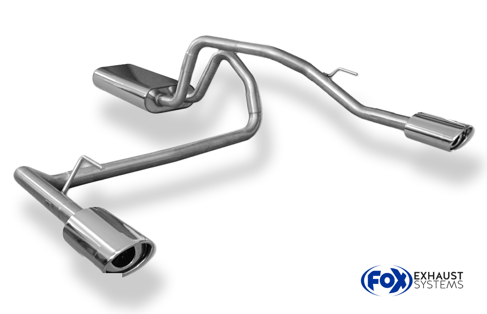 Fox Sportuitlaat Jeep Grand Cherokee Type WJ/WG Achterdemper Rechts/Links Uitlaat - 115x85 Type 33 Rechts/Links